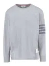 Thom Browne '4-bar' T-shirt In Grey