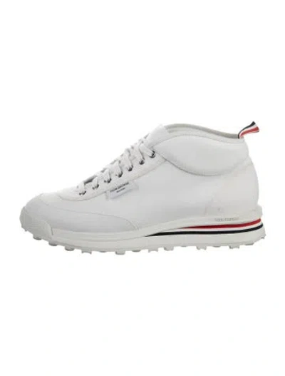 Pre-owned Thom Browne Canvas Athletic Sneakers In Gray