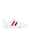 Thom Browne Canvas Brogue Sneakers In White