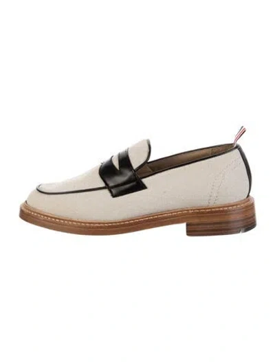 Pre-owned Thom Browne Canvas Colorblock Pattern Monk Straps In Multi