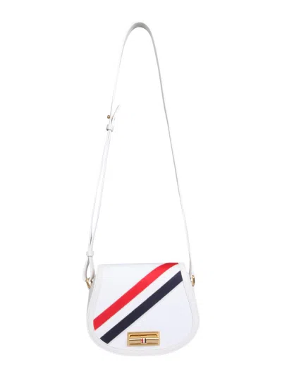 THOM BROWNE CANVAS SADDLE SHOULDER BAG