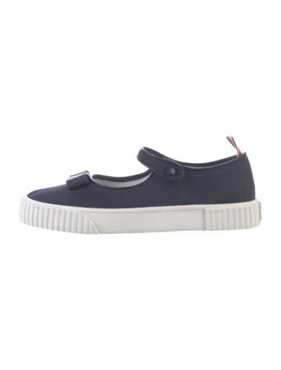 Pre-owned Thom Browne Canvas Sneakers In Blue