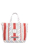 Thom Browne Canvas Tote Bag In Multicolor