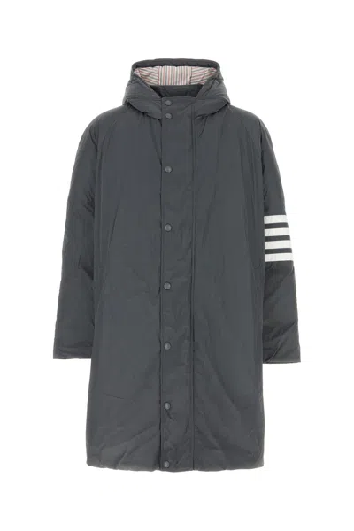 Thom Browne Cappotto-3 Nd  Male In Gray