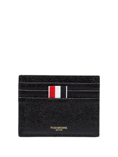 THOM BROWNE THOM BROWNE PEBBLED LEATHER CARD HOLDER ACCESSORIES