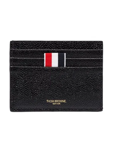 Thom Browne Card Holder With Logo In Black