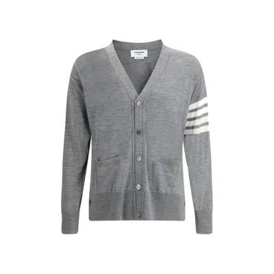 Thom Browne Cardigan In Gray