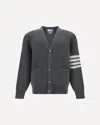 Thom Browne Cotton Crepe V-neck Cardigan