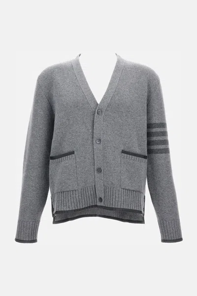 Thom Browne Cardigan In Gray