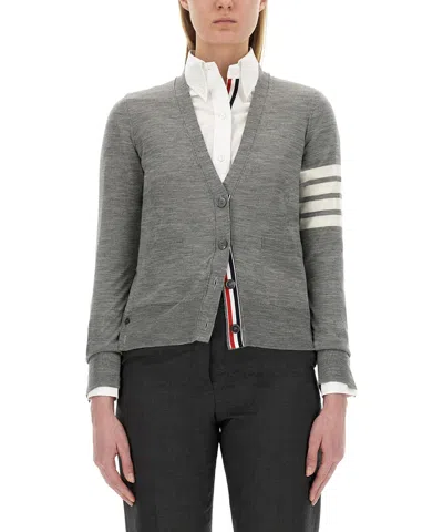 Thom Browne Cardigan In Gray