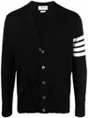 Thom Browne Classic V-neck Cardigan In Fine Merino Wool With 4bar Stripes Clothing
