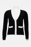 Thom Browne Side Buttoned Knit Cardigan In Black