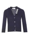 Thom Browne Cardigan In Blue