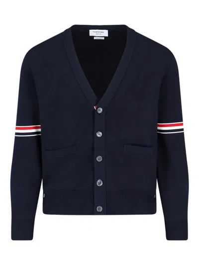 Thom Browne Cardigan In Blue