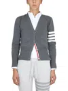 Thom Browne Women Cardigan Con Scollo A V In Gray