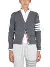 Thom Browne Women Cardigan Con Scollo A V In Gray