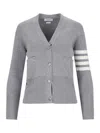 Thom Browne Cardigan In Gray