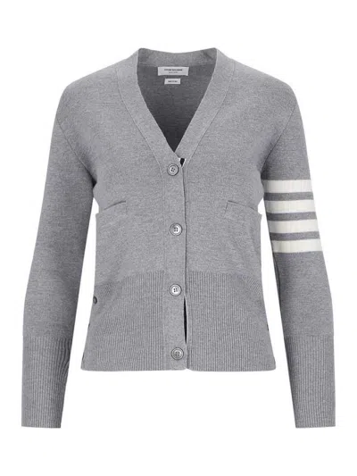 Thom Browne Cardigan In Gray