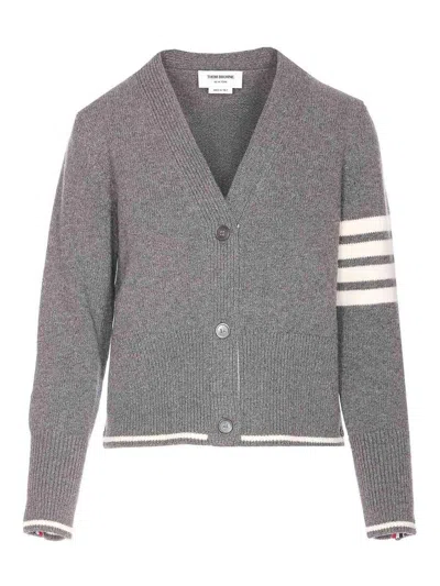 Thom Browne Cardigan In Gray