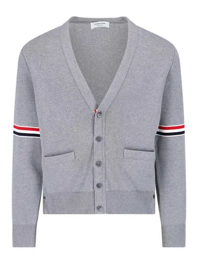 Thom Browne Cardigan In Grey