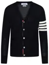 Thom Browne 4-bar Cotton Cardigan For