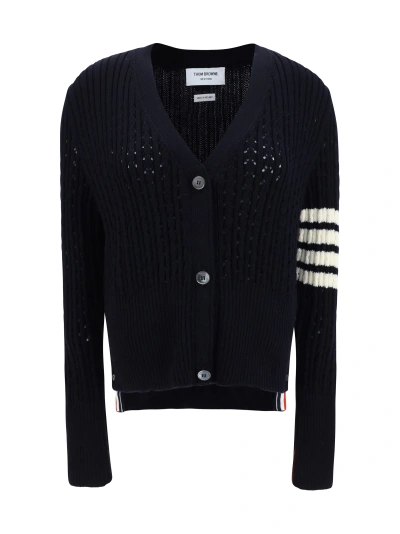 Thom Browne Cardigan In Navy