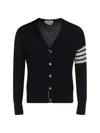 Thom Browne Merino Wool 4-bar Cardigan In Navy