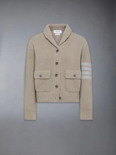 Thom Browne Cardigan In Nude