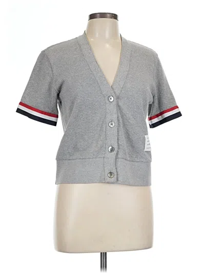 Pre-owned Thom Browne Cardigan Sweater In Gray