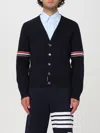 Thom Browne 4-bar Cotton Cardigan For In 蓝色
