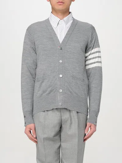 THOM BROWNE CARDIGAN THOM BROWNE MEN COLOR GREY,G49626020