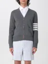 Thom Browne Hector 4-bar V-neck Cardigan In Grau
