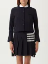 Thom Browne Cardigan  Woman Color Blue In Black