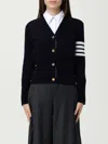 Thom Browne Cardigan  Woman Color Blue In Black