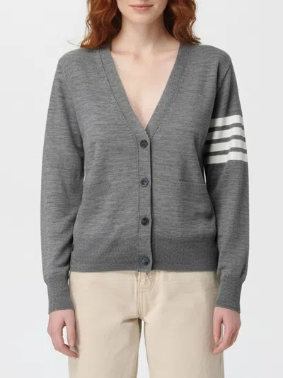 Thom Browne Cardigan  Woman Color Charcoal In Multi