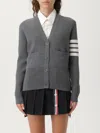 Thom Browne Women Cardigan Con Scollo A V In Gray