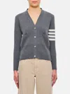 Thom Browne Women Cardigan Con Scollo A V In Grau