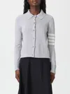 Thom Browne Cardigan  Woman Color Grey In Gray