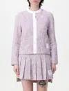 Thom Browne Women's Rwb Cotton Cardigan | Size 44 | Fjt367a In Multicolor