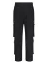 Thom Browne Cargo Zip-detail Straight-leg Trousers In Black