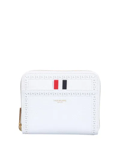 Thom Browne Wallet With Zip In White