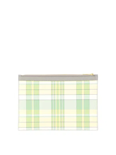 Thom Browne Small Document Holder In Green