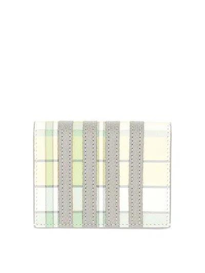 Thom Browne Double Card Holder In Green