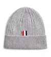 Thom Browne Cashmere 4-bar Beanie In Grey