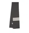Thom Browne Cashmere 4-bar Scarf In Grey