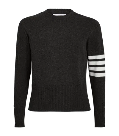 Thom Browne Cashmere 4-bar Sweater In Grey