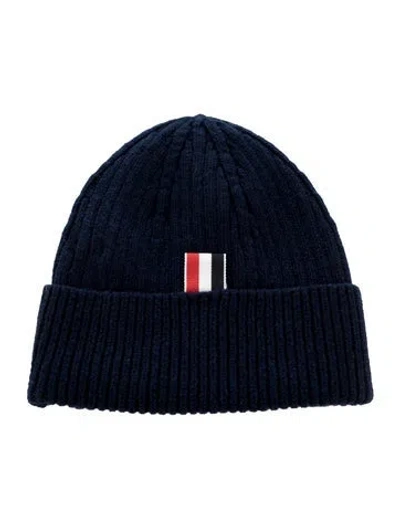 Pre-owned Thom Browne Cashmere Beanie W/tags In Blue