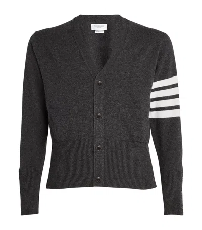 Thom Browne Cashmere Button-up Cardigan In Grey