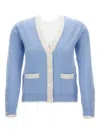 Thom Browne Cashmere Cardigan In Blue