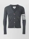 Thom Browne Grey Virgin Wool Cardigan